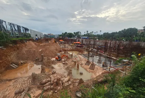 Infrastructure development project by Aretos Infra.