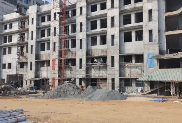 Ongoing construction and site development project