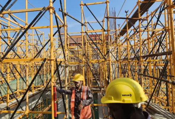 Commercial construction project by Aretos Infra Pvt. Ltd.